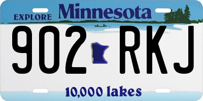 MN license plate 902RKJ