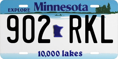 MN license plate 902RKL