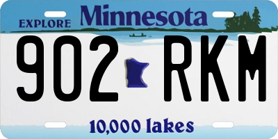 MN license plate 902RKM
