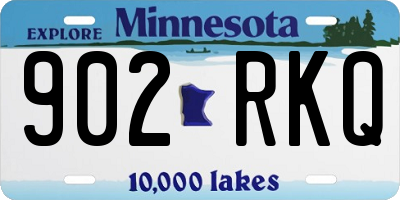 MN license plate 902RKQ