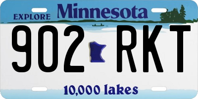 MN license plate 902RKT