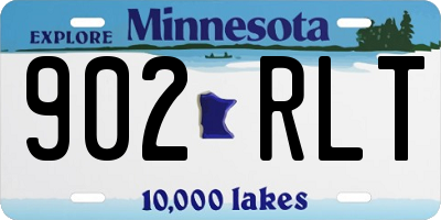 MN license plate 902RLT