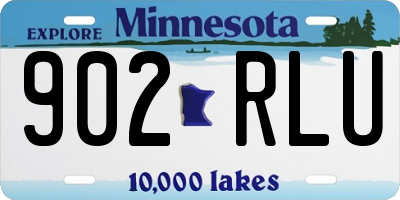 MN license plate 902RLU