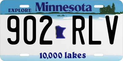MN license plate 902RLV