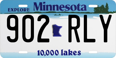 MN license plate 902RLY