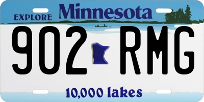 MN license plate 902RMG