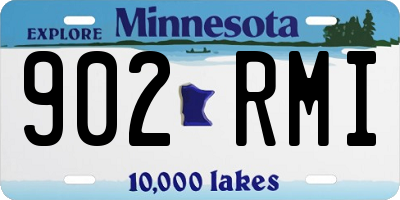 MN license plate 902RMI