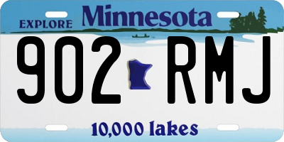 MN license plate 902RMJ