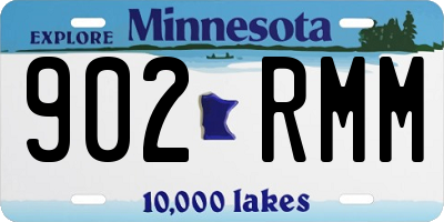 MN license plate 902RMM