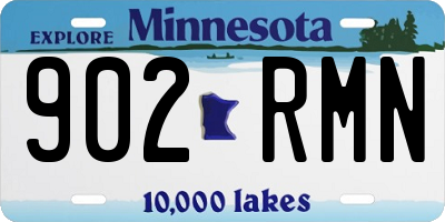 MN license plate 902RMN