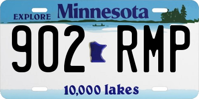 MN license plate 902RMP