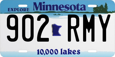 MN license plate 902RMY