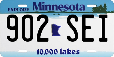 MN license plate 902SEI