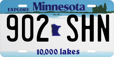 MN license plate 902SHN