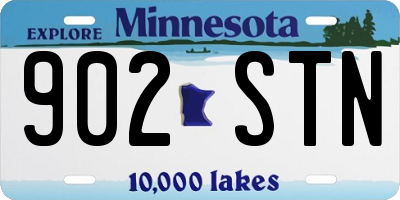 MN license plate 902STN