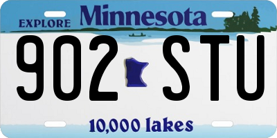 MN license plate 902STU