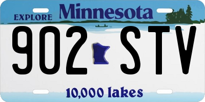 MN license plate 902STV