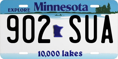 MN license plate 902SUA