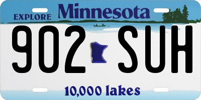 MN license plate 902SUH