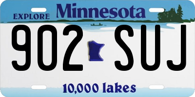 MN license plate 902SUJ
