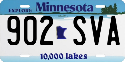 MN license plate 902SVA