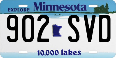 MN license plate 902SVD