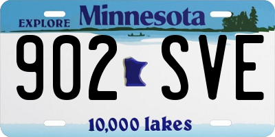 MN license plate 902SVE