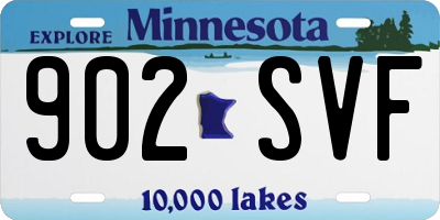 MN license plate 902SVF