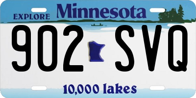 MN license plate 902SVQ
