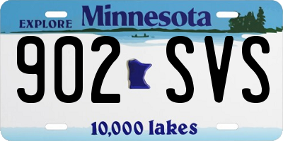 MN license plate 902SVS