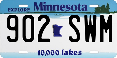 MN license plate 902SWM