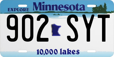 MN license plate 902SYT