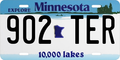 MN license plate 902TER