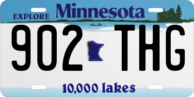 MN license plate 902THG