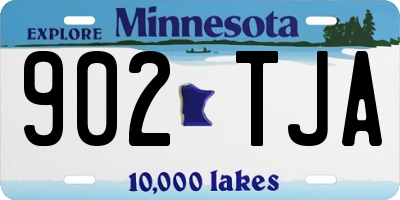 MN license plate 902TJA