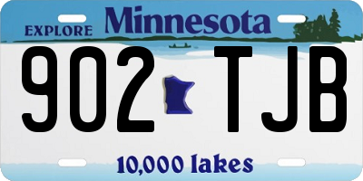 MN license plate 902TJB