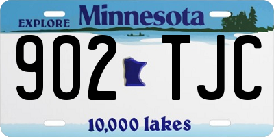 MN license plate 902TJC