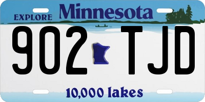 MN license plate 902TJD