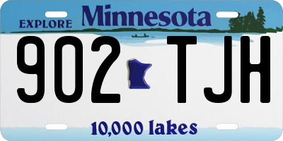 MN license plate 902TJH