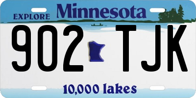 MN license plate 902TJK