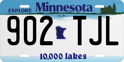 MN license plate 902TJL
