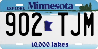 MN license plate 902TJM
