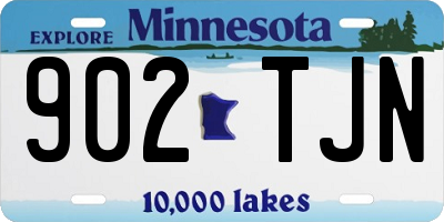 MN license plate 902TJN