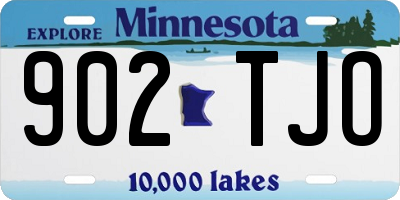 MN license plate 902TJO