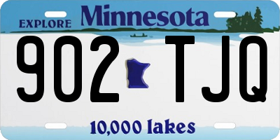 MN license plate 902TJQ