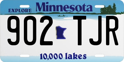 MN license plate 902TJR