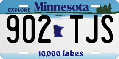 MN license plate 902TJS