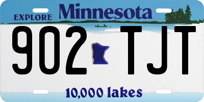 MN license plate 902TJT