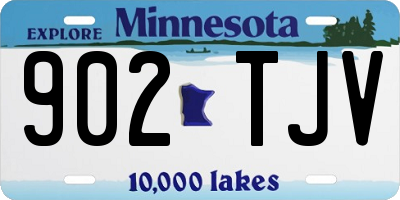MN license plate 902TJV