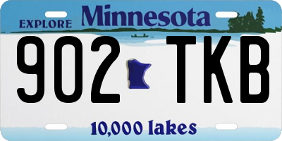 MN license plate 902TKB